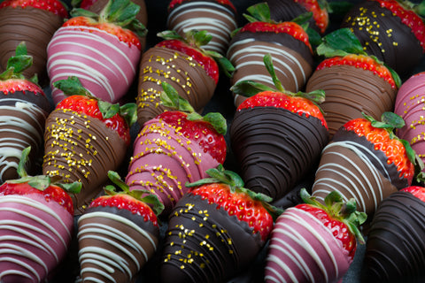 Chocolate Dipped Long Stem Strawberries - available In Store and Pick Up Only